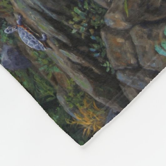 Couverture Polaire Cascade Mère et Cube Ours Noir (Coin)