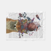 Couverture Polaire Casque d'oiseaux renard avec Artichoke (Devant (Horizontal))