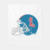 Couverture Polaire Casque Ole Miss Football | Bleu clair (Devant)