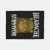 Couverture Polaire Casque Survivante Chat Mème Drôle Kitten Cadeaux H (Devant (Horizontal))