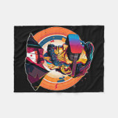 Couverture Polaire Casque Vr Abraham Lincoln Jeu vidéo Virtual Real (Devant (Horizontal))