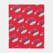 Couverture Polaire Casquette de Noël (Devant)