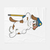 Couverture Polaire Casquette de police de chien (Devant (Horizontal))