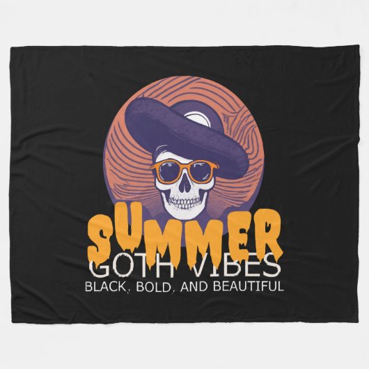 Couverture Polaire casquette d'été crâne (Devant (Horizontal))