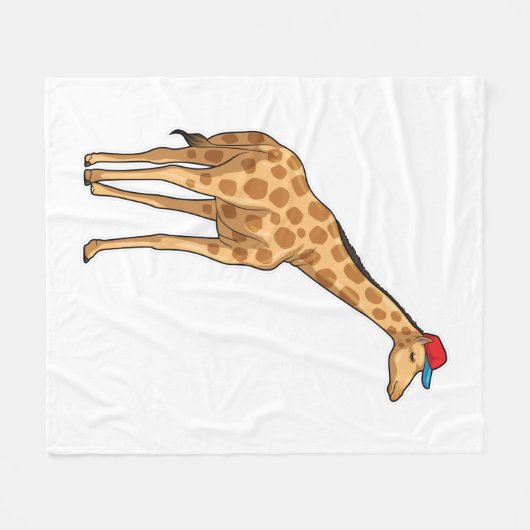 Couverture Polaire Casquette Giraffe (Devant (Horizontal))