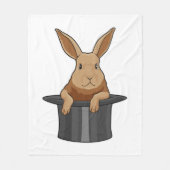 Couverture Polaire Casquette magicien lapin (Devant)