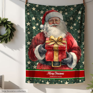 Couverture Polaire Casquette Père Noël personnalisée classique