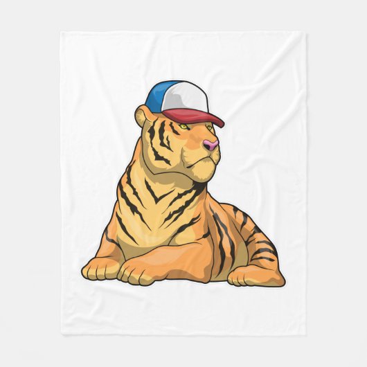 Couverture Polaire Casquette Tigre (Devant)