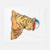 Couverture Polaire Casquette Tigre (Devant (Horizontal))