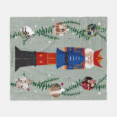 Couverture Polaire Casse-noisette mignonne Noël Foto Famille Collage (Devant (Horizontal))