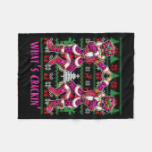 Couverture Polaire Casse-Noisette Noël à écraser - Drôle Rétro Ugl (Devant (Horizontal))