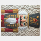 Couverture Polaire Casse-noisettes de Noël (Devant (Horizontal))