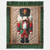 Couverture Polaire Casse-noisettes de Noël à couture polaire (Devant)