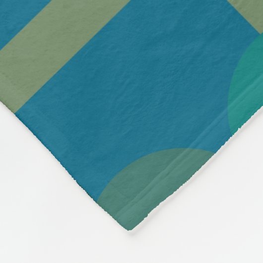 Couverture Polaire Casse-noisettes géométrique de Noël moderne (Coin)