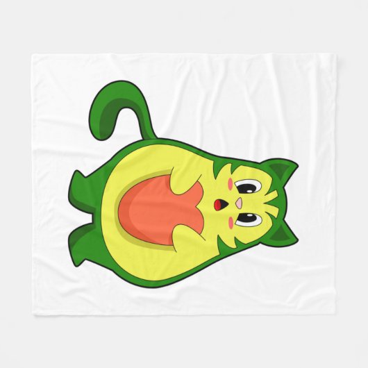 Couverture Polaire Cat Avocado (Devant (Horizontal))