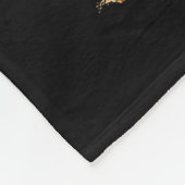 Couverture Polaire Cat Black Christmas Tree Lights Funny Santa Kitten (Coin)