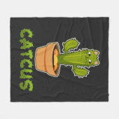 Couverture Polaire Cat Cactus Plante pour animaux (Devant (Horizontal))