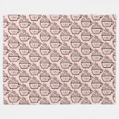 Couverture Polaire Cat Cafe motif (Devant (Horizontal))