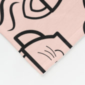 Couverture Polaire Cat Cafe motif (Coin)