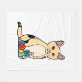 Couverture Polaire Cat Corona Pâques (Devant (Horizontal))