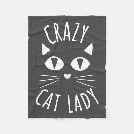 Couverture Polaire Cat Crazy Cat Lady Funny Cat Lover Mother's Day Bi (Devant)