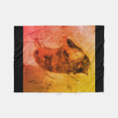 Couverture Polaire Cat de Calico Blanche (Devant (Horizontal))