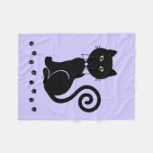 Couverture Polaire Cat de Cravate de caisson Blanche (Devant (Horizontal))