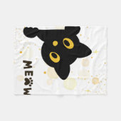 Couverture Polaire Cat de nuit étoilé (Devant (Horizontal))