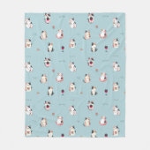 Couverture Polaire Cat et blanc blanc (Devant)