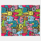 Couverture Polaire Cat et kitten (Devant (Horizontal))