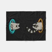 Couverture Polaire Cat Funny jeu vidéo animal (Devant (Horizontal))