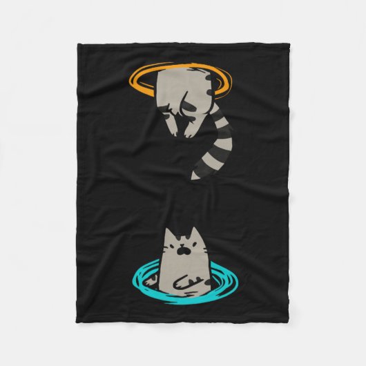 Couverture Polaire Cat Funny jeu vidéo animal (Devant)