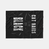 Couverture Polaire Cat Hair Is The New Black Funny  (Devant (Horizontal))