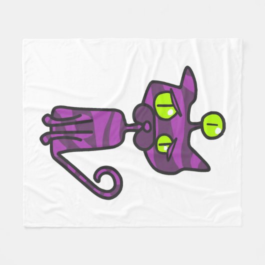 Couverture Polaire Cat Halloween (Devant (Horizontal))