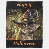 Couverture Polaire Cat Halloween (Devant)