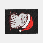 Couverture Polaire Cat In A Santa Hat (Devant (Horizontal))