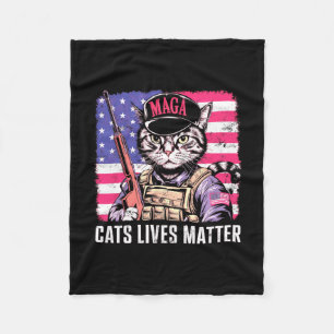 Couverture Polaire Cat Lives