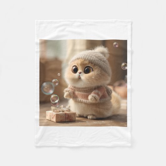 Couverture Polaire cat lover (Devant)