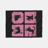 Couverture Polaire Cat - Meow Art  (Devant (Horizontal))