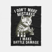 Couverture Polaire Cat Miniature Painter Battle Damage Funny Miniatur (Devant)