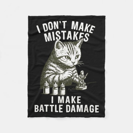 Couverture Polaire Cat Miniature Painter Battle Damage Funny Miniatur (Devant)