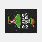 Couverture Polaire Cat Mom Elf Christmas Family Girls Women Elf Squad (Devant (Horizontal))