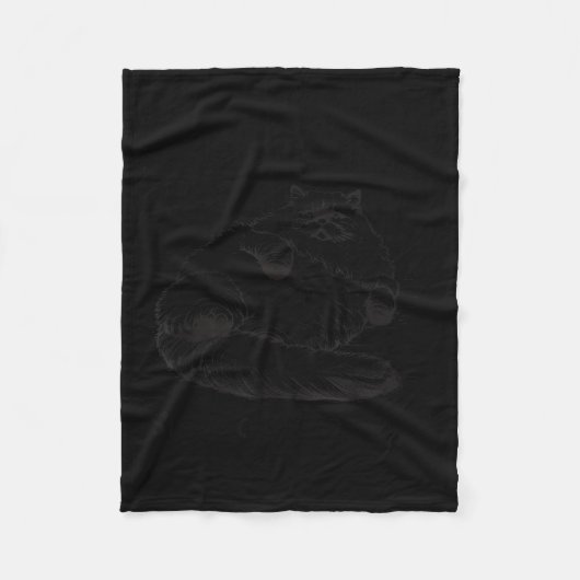 Couverture Polaire Cat Mother I Am But Skin And Bones  (Devant)