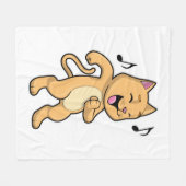 Couverture Polaire Cat Music Dance (Devant (Horizontal))