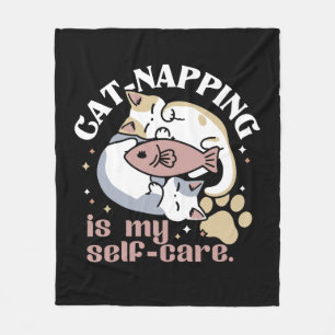 Couverture Polaire Cat-Napping Est Mon Citation De Cat Mignonne D'Aut