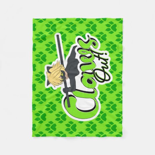 Couverture Polaire Cat Noir | Claws Out ! (Devant)