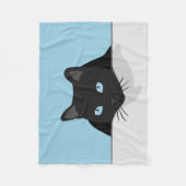 Couverture Polaire Cat noir lunette blanche (Devant)