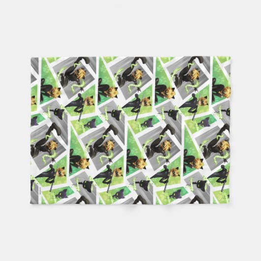 Couverture Polaire Cat Noir & Motif Plagg (Devant (Horizontal))