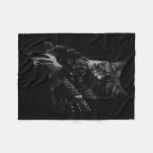 Couverture Polaire Cat Playing Guitar Rock Star Rock And Roll Men Wom (Devant (Horizontal))