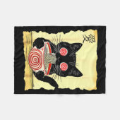 Couverture Polaire Cat Ramen Japanese Funny Graphic Tees Kawaii Anime (Devant (Horizontal))